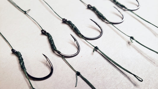Hair Rig Hook Links with Rig Keeper - Hand Tied