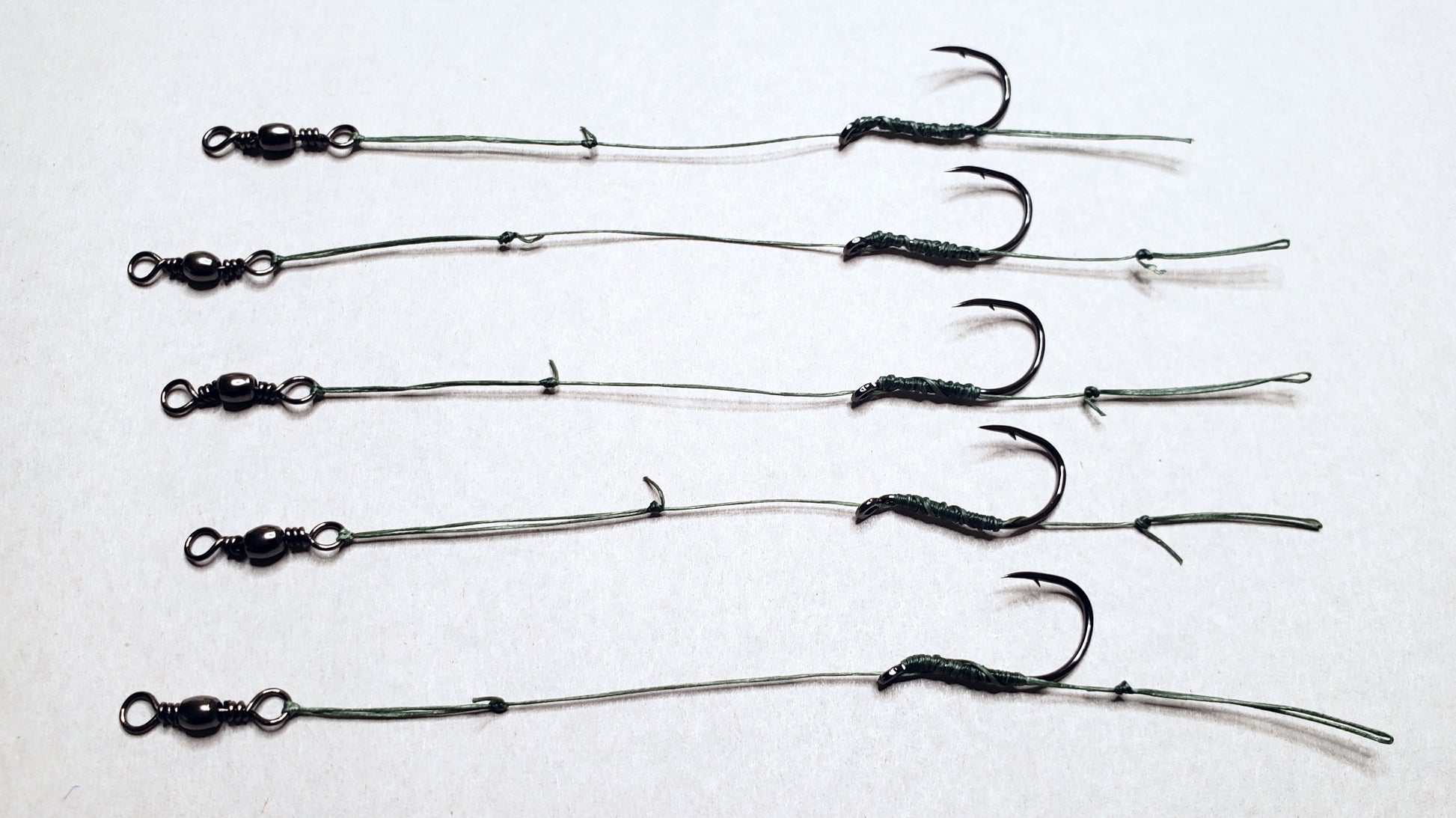 Hair Rig Hook Links with Rig Keeper - Hand Tied