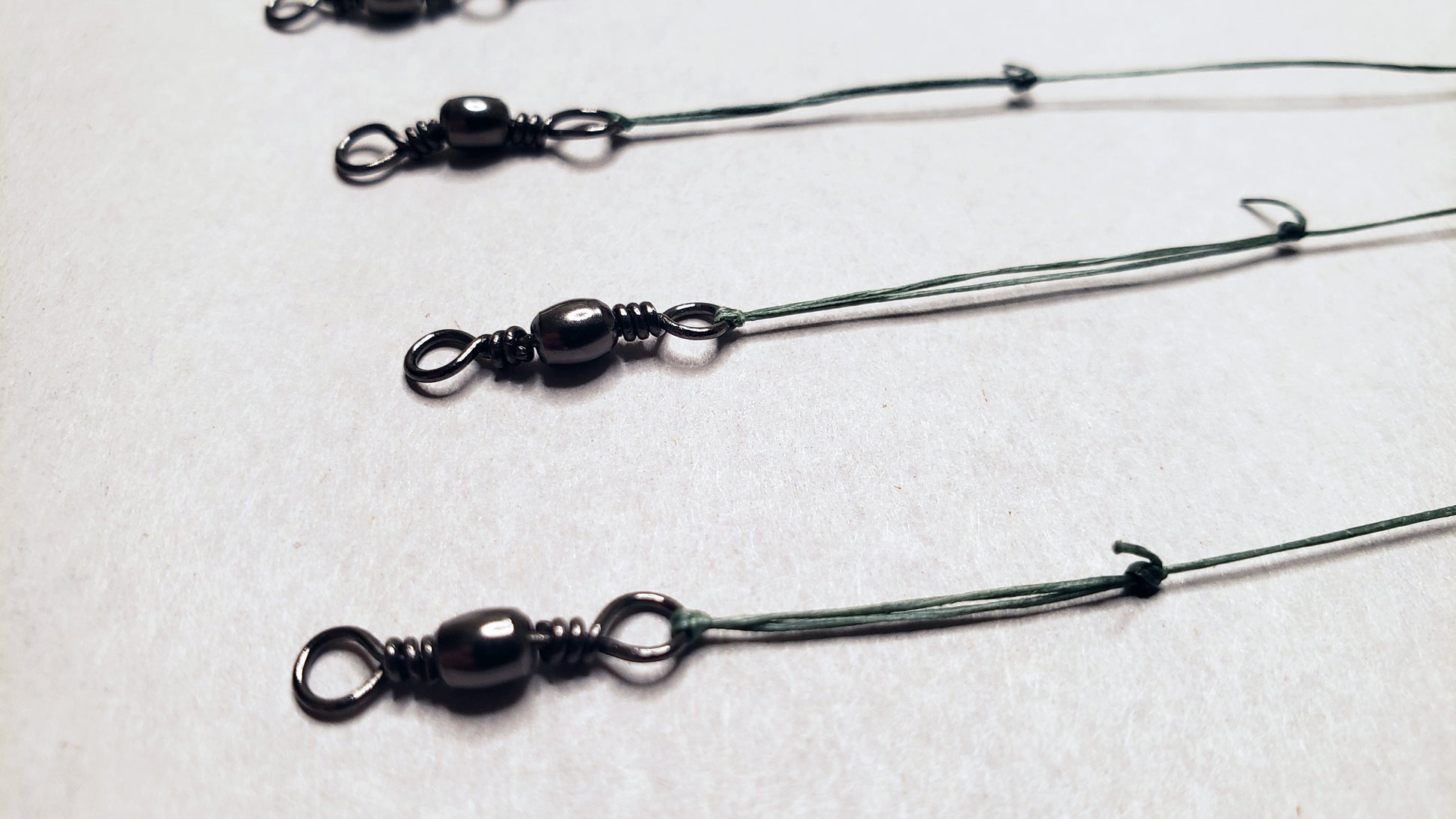 Hair Rig Hook Links with Rig Keeper - Hand Tied